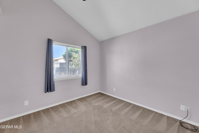 11905 Jim Webb Dr, El Paso, TX 79934 - spare room with carpet and lofted ceiling