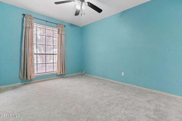 4821 Round Rock Dr, El Paso, TX 79924 - carpeted empty room featuring plenty of natural light and a ceiling fan