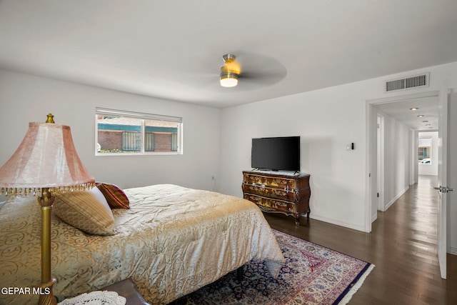 10121 Monaco Dr, El Paso, TX 79925 - bedroom featuring wood finished floors and ceiling fan