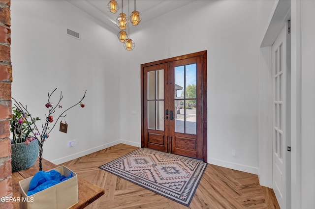 1042 Castillo Ct, El Paso, TX 79932 - entryway with baseboards and french doors