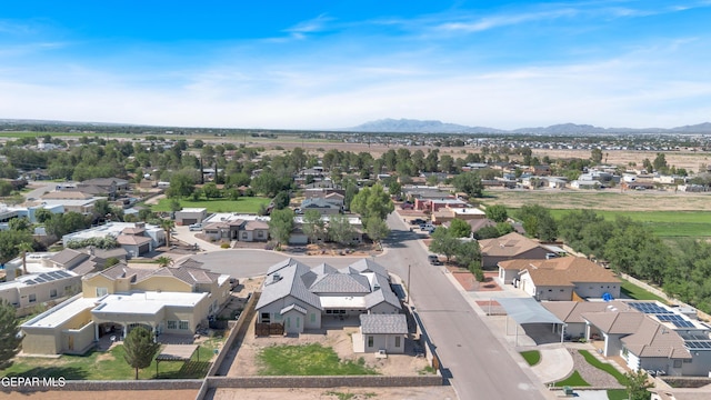 1042 Castillo Ct, El Paso, TX 79932 - aerial view of residential area with a mountain backdrop