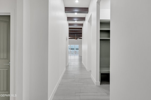 837 Paseo Serra Ct, El Paso, TX 79928 - corridor with light wood finished floors and recessed lighting