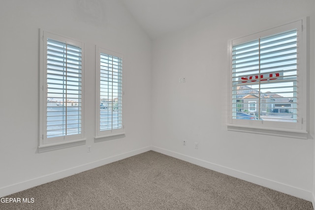 837 Paseo Serra Ct, El Paso, TX 79928 - carpeted empty room with plenty of natural light and vaulted ceiling
