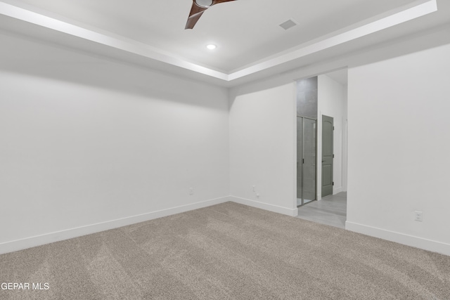 837 Paseo Serra Ct, El Paso, TX 79928 - carpeted spare room featuring ceiling fan and recessed lighting