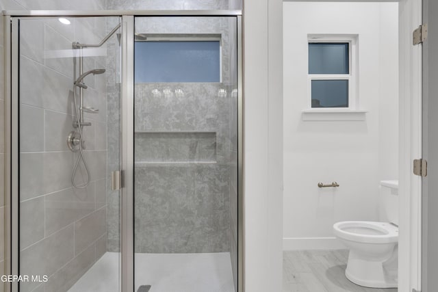 837 Paseo Serra Ct, El Paso, TX 79928 - bathroom featuring toilet and a stall shower