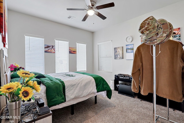 2362 Enchanted Crown Ln, El Paso, TX 79911 - bedroom with carpet floors and a ceiling fan