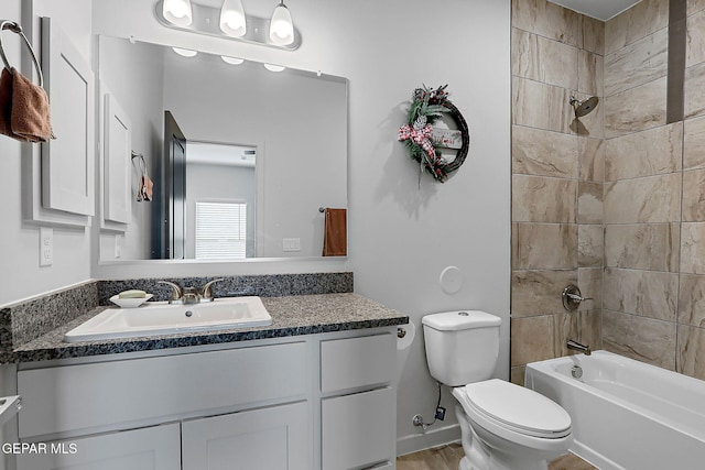 2362 Enchanted Crown Ln, El Paso, TX 79911 - bathroom with vanity and bathtub / shower combination