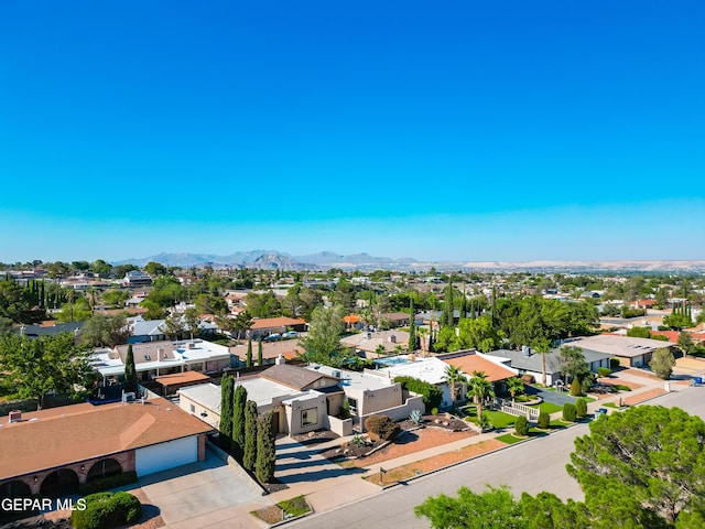 6604 Camino Fuente Dr, El Paso, TX 79912 - aerial view of residential area with a mountainous background