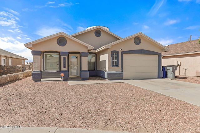 13344 Jonathan Elias Ct, El Paso, TX 79938 - single story home featuring driveway, an attached garage, and stucco siding