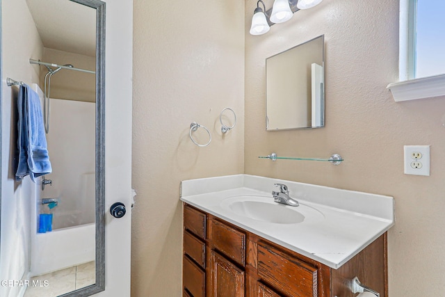 13344 Jonathan Elias Ct, El Paso, TX 79938 - bathroom featuring vanity and tub / shower combination