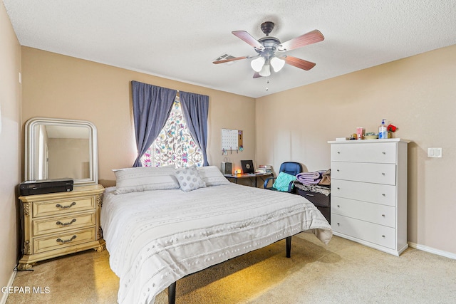 13344 Jonathan Elias Ct, El Paso, TX 79938 - bedroom featuring light colored carpet and ceiling fan