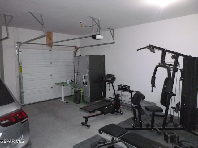 929 Pecos River Dr, El Paso, TX 79932 - workout area with a garage