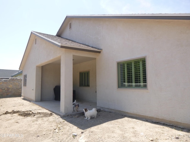 929 Pecos River Dr, El Paso, TX 79932 - rear view of house with a patio and stucco siding