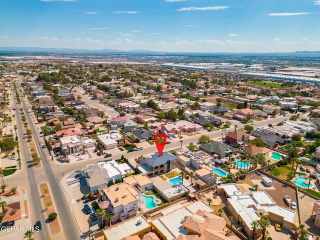 12247 Chisholm Pass Dr, El Paso, TX 79936 - aerial view of a pool