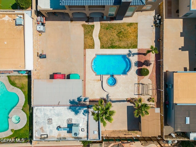 12247 Chisholm Pass Dr, El Paso, TX 79936 - aerial view of a pool area