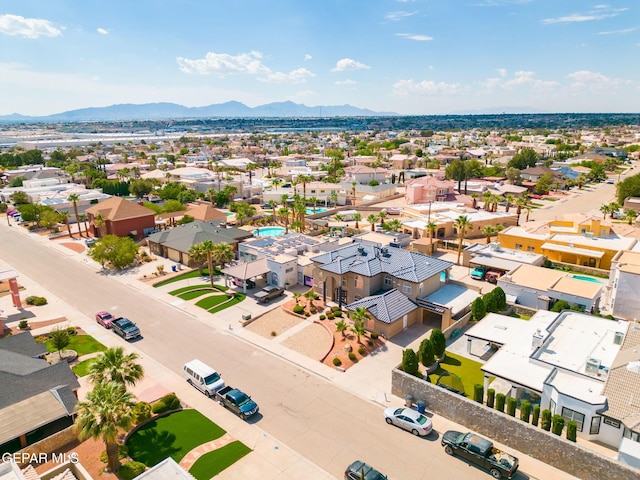 12247 Chisholm Pass Dr, El Paso, TX 79936 - aerial view of residential area with mountains