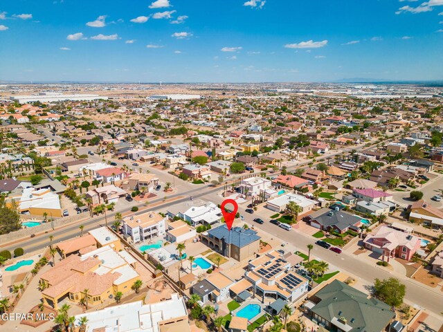 12247 Chisholm Pass Dr, El Paso, TX 79936 - aerial view of property's location featuring nearby suburban area