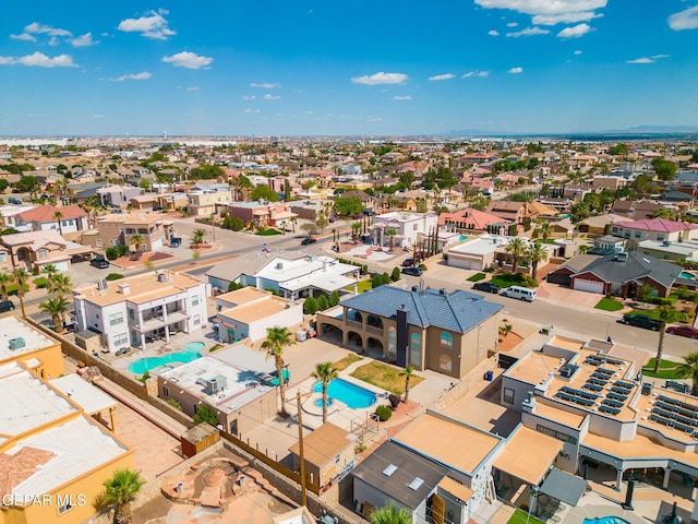 12247 Chisholm Pass Dr, El Paso, TX 79936 - aerial view of residential area featuring a pool