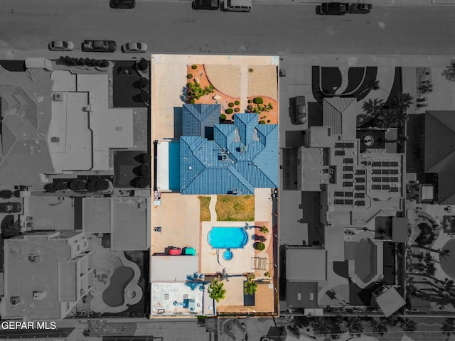 12247 Chisholm Pass Dr, El Paso, TX 79936 - drone / aerial view of a pool