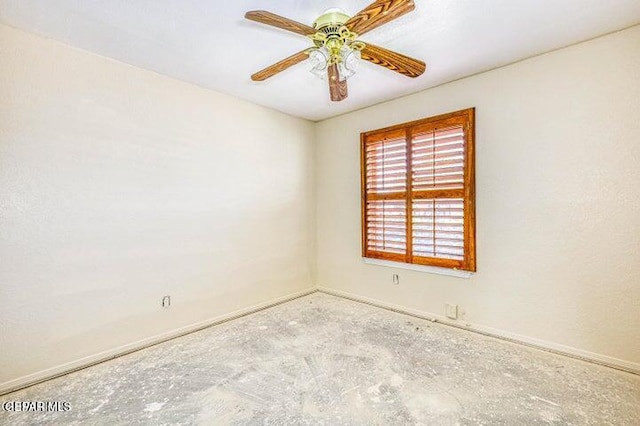 1944 Ratner Cir, El Paso, TX 79936 - empty room with baseboards and a ceiling fan