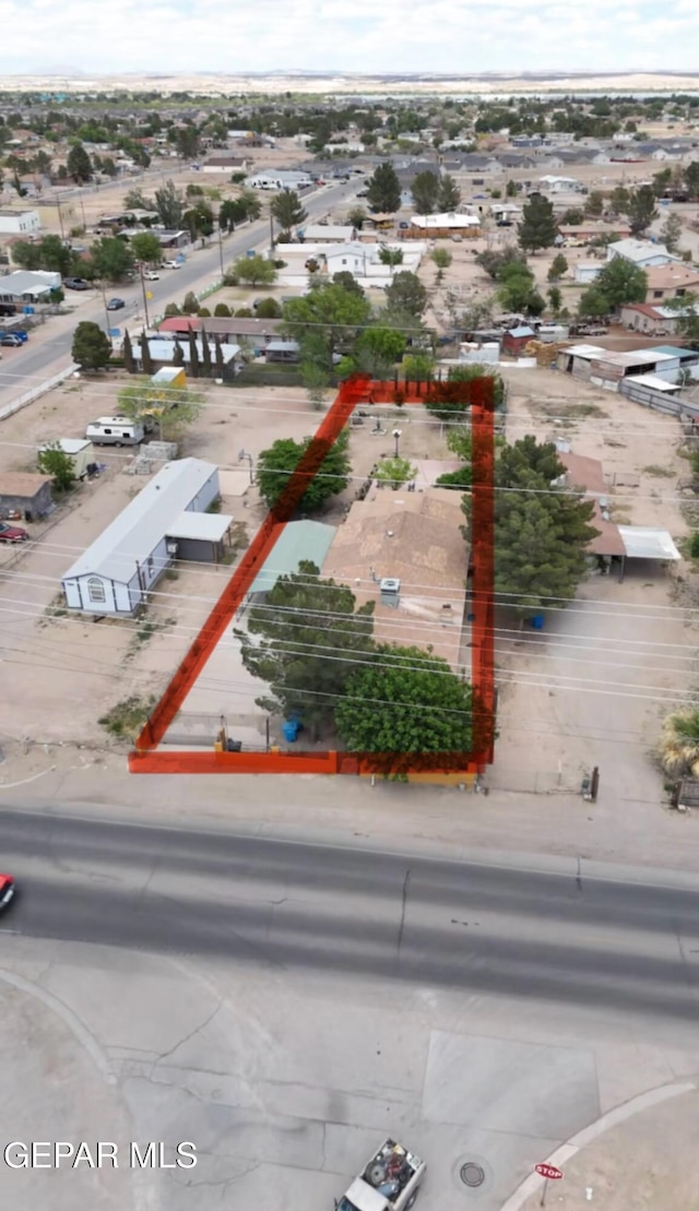 11749 Socorro Rd, Socorro, TX 79927 - aerial view of property's location featuring property boundaries highlighted