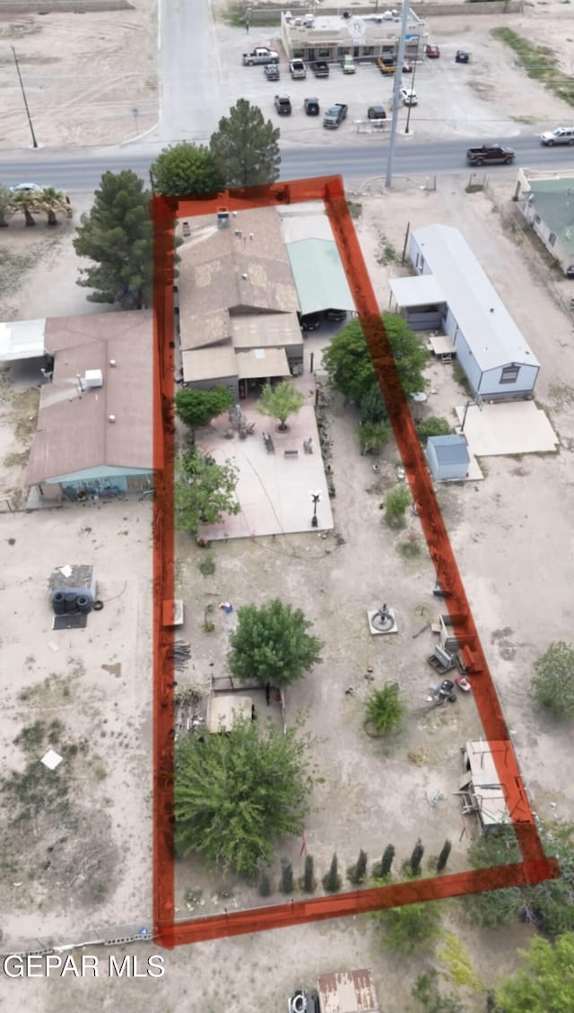 11749 Socorro Rd, Socorro, TX 79927 - aerial overview of property's location with property boundaries highlighted