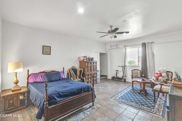 41 Sun Point Ln, El Paso, TX 79912 - bedroom with ceiling fan