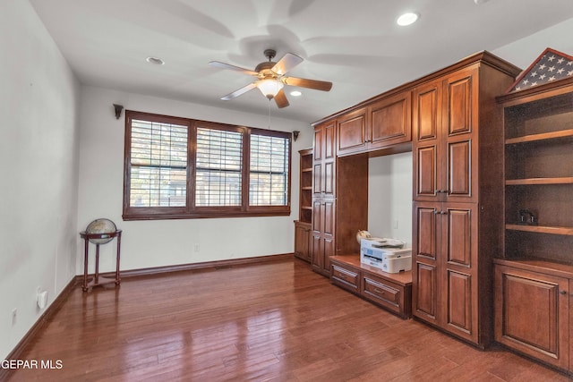41 Sun Point Ln, El Paso, TX 79912 - unfurnished bedroom with dark wood-style flooring and recessed lighting