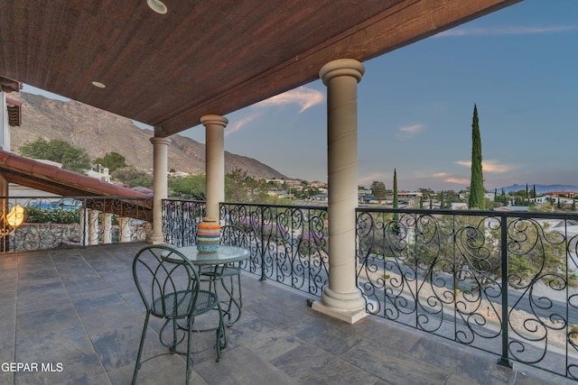 41 Sun Point Ln, El Paso, TX 79912 - patio / terrace with a mountain view