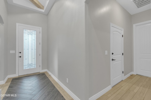 7424 Cimarron Gap Dr, El Paso, TX 79911 - entryway featuring baseboards and light wood-style floors