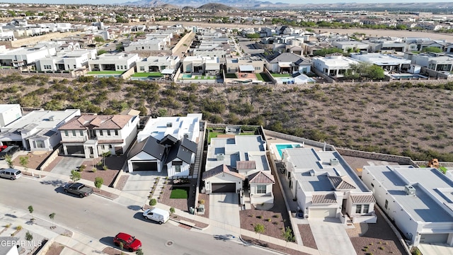 7424 Cimarron Gap Dr, El Paso, TX 79911 - aerial view of residential area with a mountain backdrop