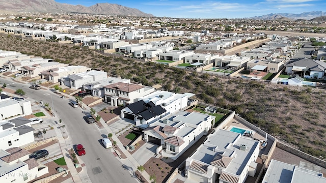 7424 Cimarron Gap Dr, El Paso, TX 79911 - aerial view of residential area with a mountainous background