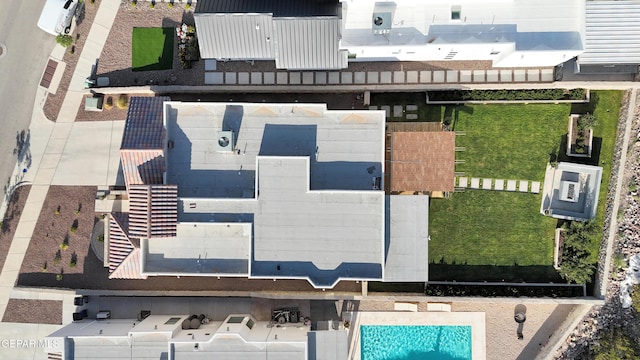 7424 Cimarron Gap Dr, El Paso, TX 79911 - drone / aerial view of a pool area