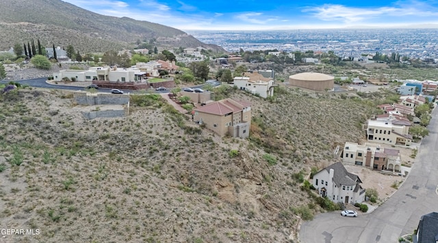 34 Kingery Dr, El Paso, TX 79902 - aerial perspective of suburban area featuring a mountainous background