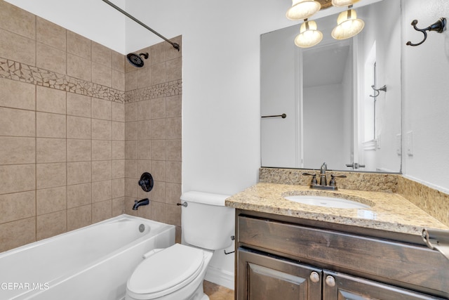 5833 Sundale Rd, El Paso, TX 79912 - full bathroom with vanity and bathtub / shower combination
