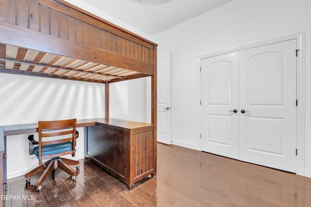 5833 Sundale Rd, El Paso, TX 79912 - home office with wood finished floors