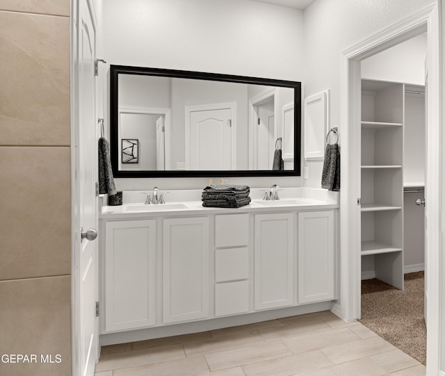 2221 Moon Loft Pl, El Paso, TX 79911 - bathroom with double vanity and a closet