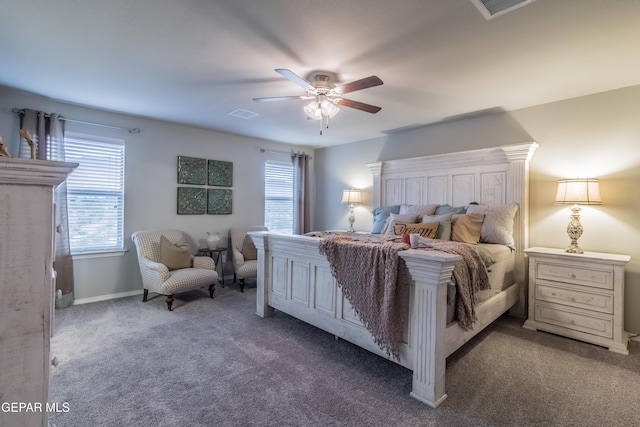 2225 Moon Loft Pl, El Paso, TX 79911 - carpeted bedroom with a ceiling fan and baseboards