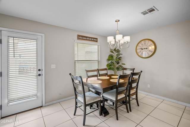 801 Hc Gilbert Minjares Dr Unit A, Socorro, TX 79927 - dining room with plenty of natural light, a chandelier, and light tile patterned floors