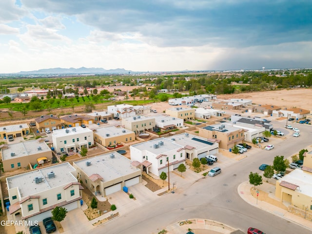 801 Hc Gilbert Minjares Dr Unit A, Socorro, TX 79927 - aerial perspective of suburban area featuring mountains