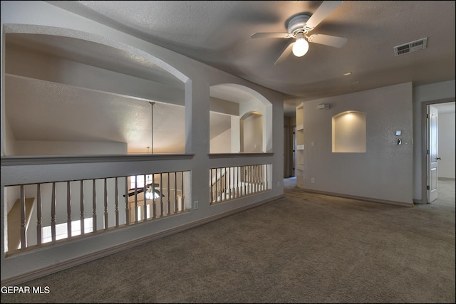3517 Tierra Bahia Dr, El Paso, TX 79938 - spare room with a ceiling fan and carpet
