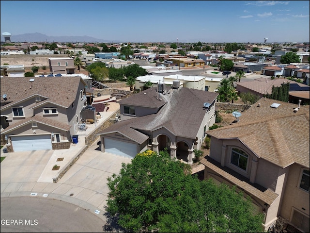 3517 Tierra Bahia Dr, El Paso, TX 79938 - aerial view of residential area featuring mountains