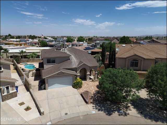 3517 Tierra Bahia Dr, El Paso, TX 79938 - aerial perspective of suburban area