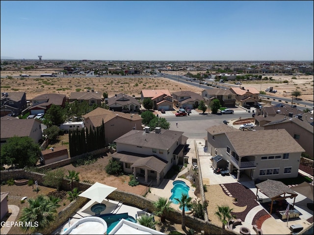 3517 Tierra Bahia Dr, El Paso, TX 79938 - aerial view of residential area with a pool area