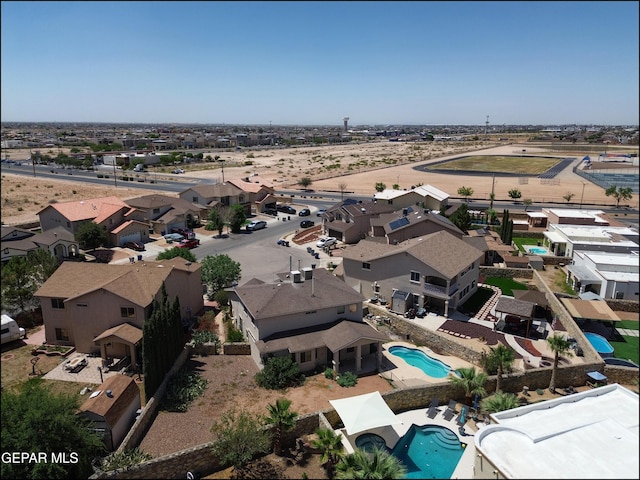 3517 Tierra Bahia Dr, El Paso, TX 79938 - aerial view of residential area featuring a pool