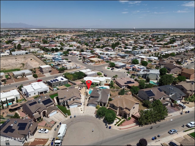 3517 Tierra Bahia Dr, El Paso, TX 79938 - aerial view of property's location featuring nearby suburban area and a mountainous background