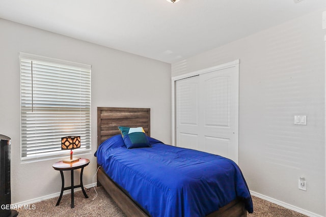 14744 Charles Foster Ave, El Paso, TX 79938 - carpeted bedroom featuring baseboards and a closet