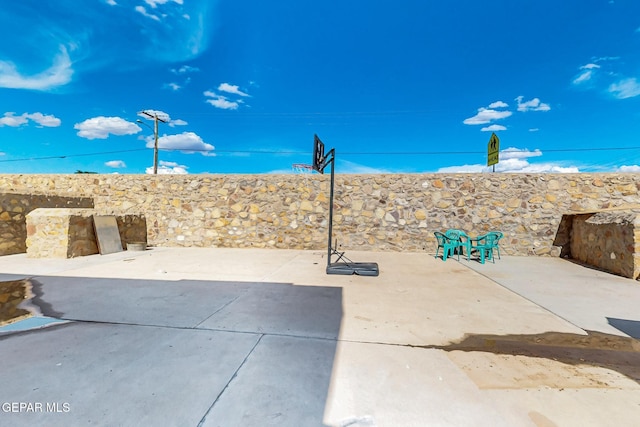 4640 Beacham St, El Paso, TX 79938 - fenced backyard with a patio area