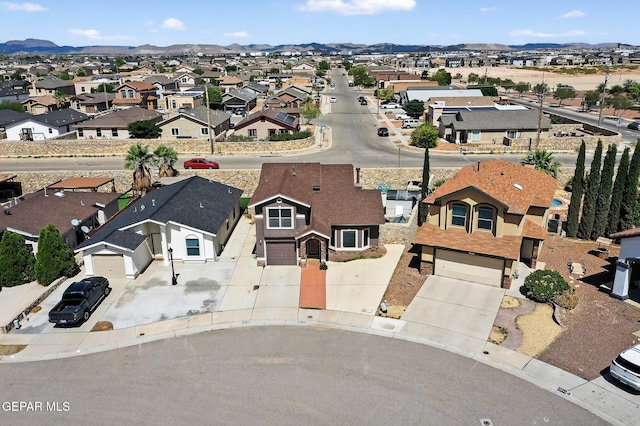 4640 Beacham St, El Paso, TX 79938 - aerial perspective of suburban area with mountains