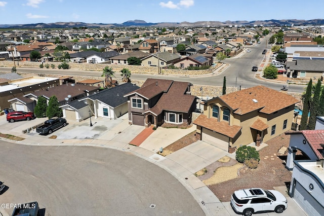 4640 Beacham St, El Paso, TX 79938 - aerial view of residential area with a mountain backdrop